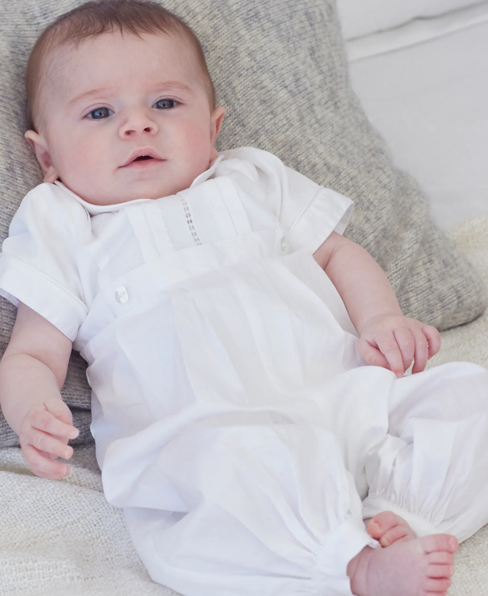 Aiden Christening Convertible Gown & Hat Set