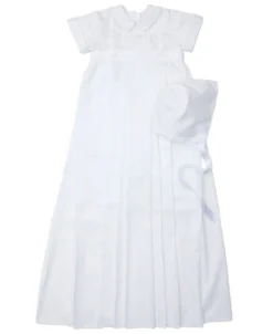 Aiden Christening Convertible Gown & Hat Set