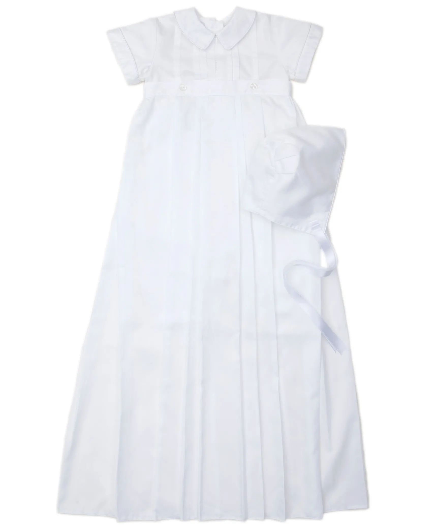 Aiden Christening Convertible Gown & Hat Set