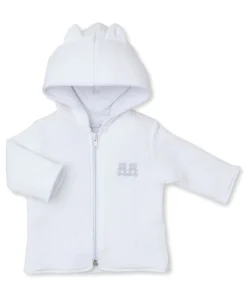 Baby Bear Cub White Padded Jacquard Jacket
