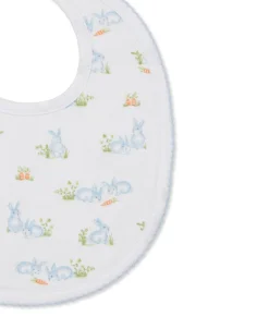 Baby Bunny Patch Blue Bib