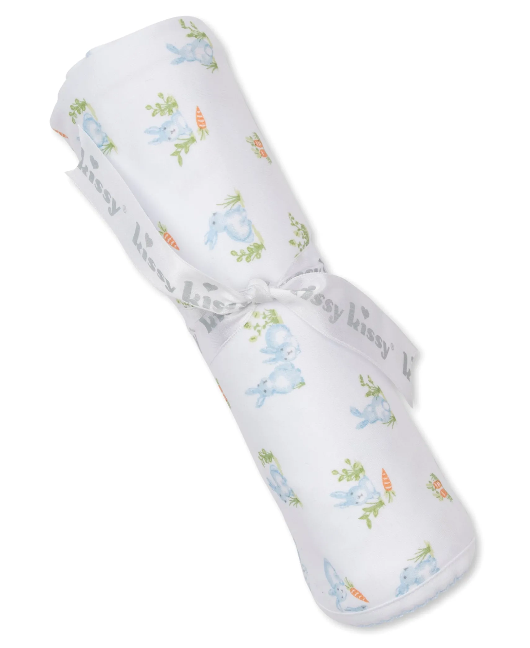 Baby Bunny Patch Blue Blanket