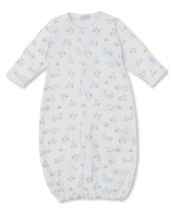 Baby Bunny Patch Blue Convertible Gown