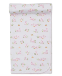 Baby Bunny Patch Pink Blanket