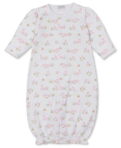 Baby Bunny Patch Pink Convertible Gown