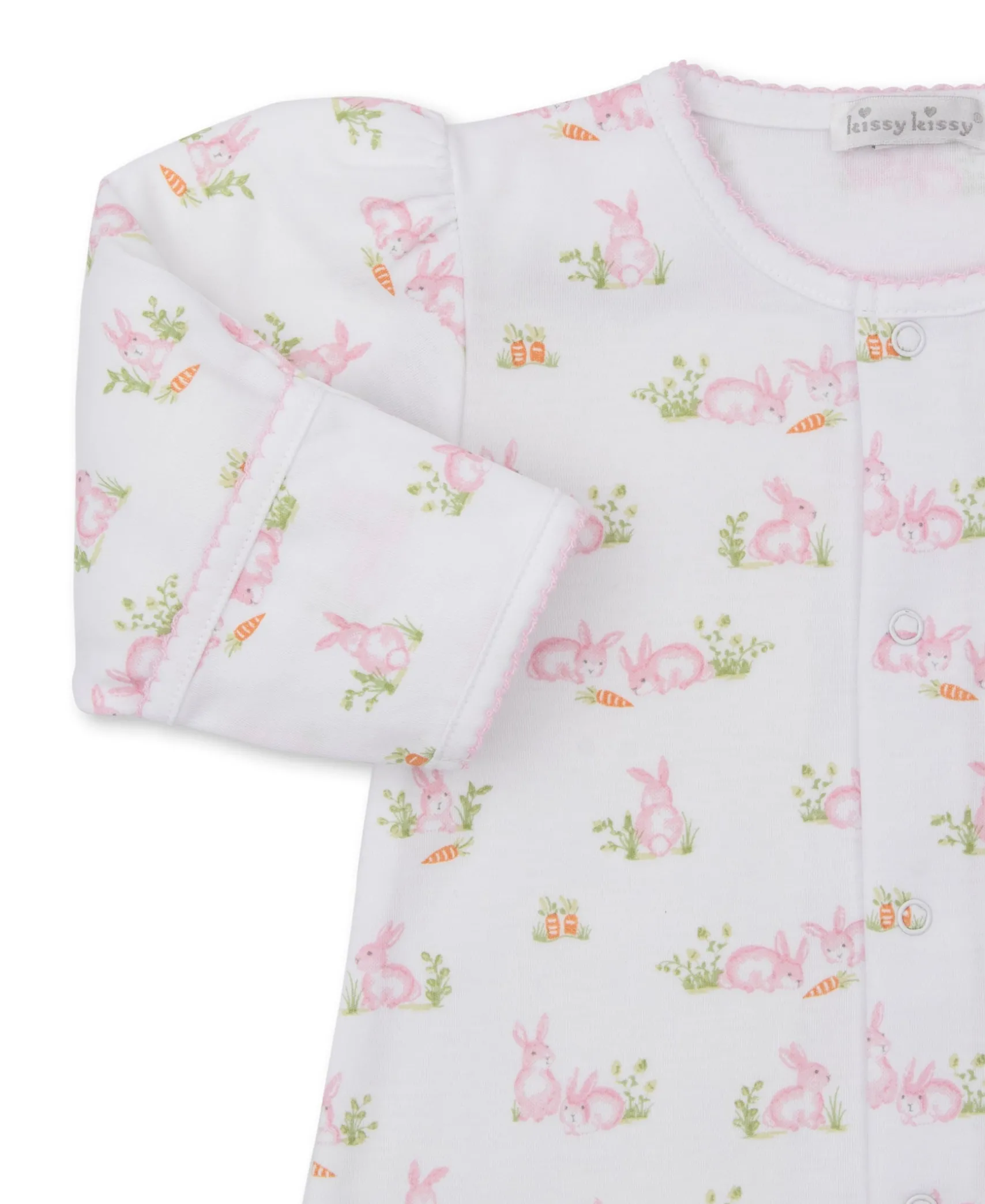 Baby Bunny Patch Pink Convertible Gown