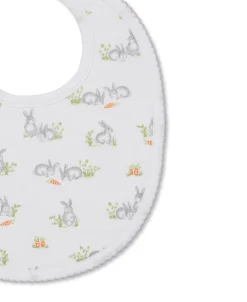 Baby Bunny Patch Silver Bib