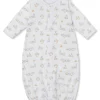 Baby Bunny Patch Silver Convertible Gown