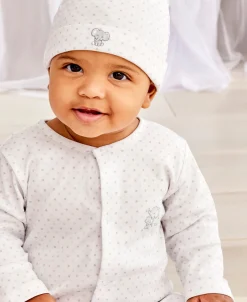 Baby Jungle Playdate Knotted Dot Hat