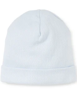 Blue Pointelle Hat