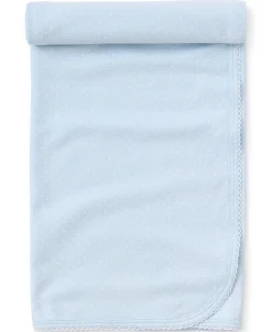 Blue/White New Kissy Dots Print Blanket