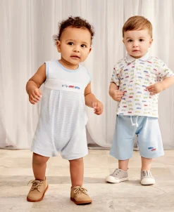 Car Central Stripe Sleeveless Playsuit