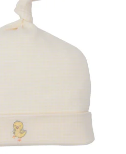 Cheery Chicks Yellow Knotted Hat