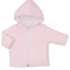 Classic Jacquards Pink Padded Zip Jacket