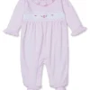 CLB Fall Medley 24 Pink Hand Smocked Footie
