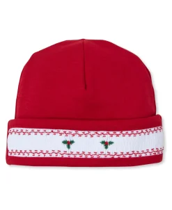 CLB Holiday Medley 24 Red Hand Smocked Mistletoe Hat