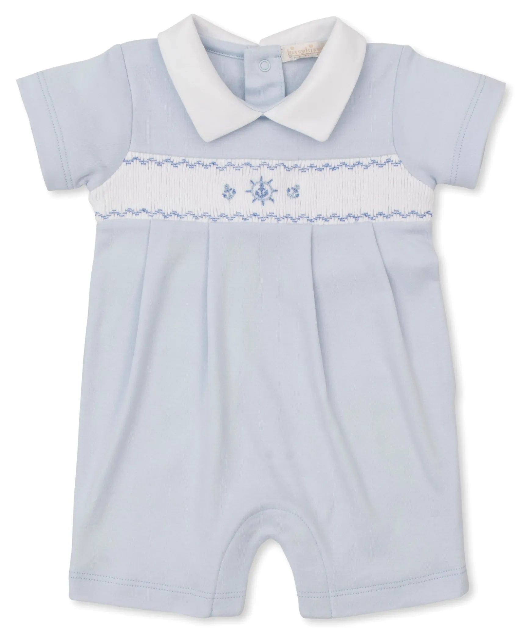 CLB Summer Medley 25 Blue Hand Smocked Playsuit