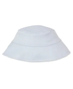 Construction Trucks Light Blue Stripe Bucket Hat