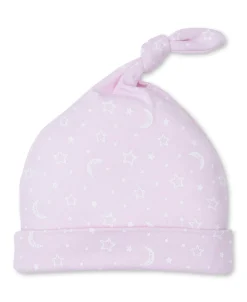 Crescent Moonlight Pink Knotted Hat