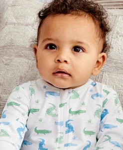 Cruising Crocodiles Zip Footie