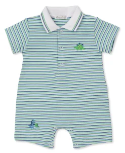 Dino District Short Stripe Playsuit