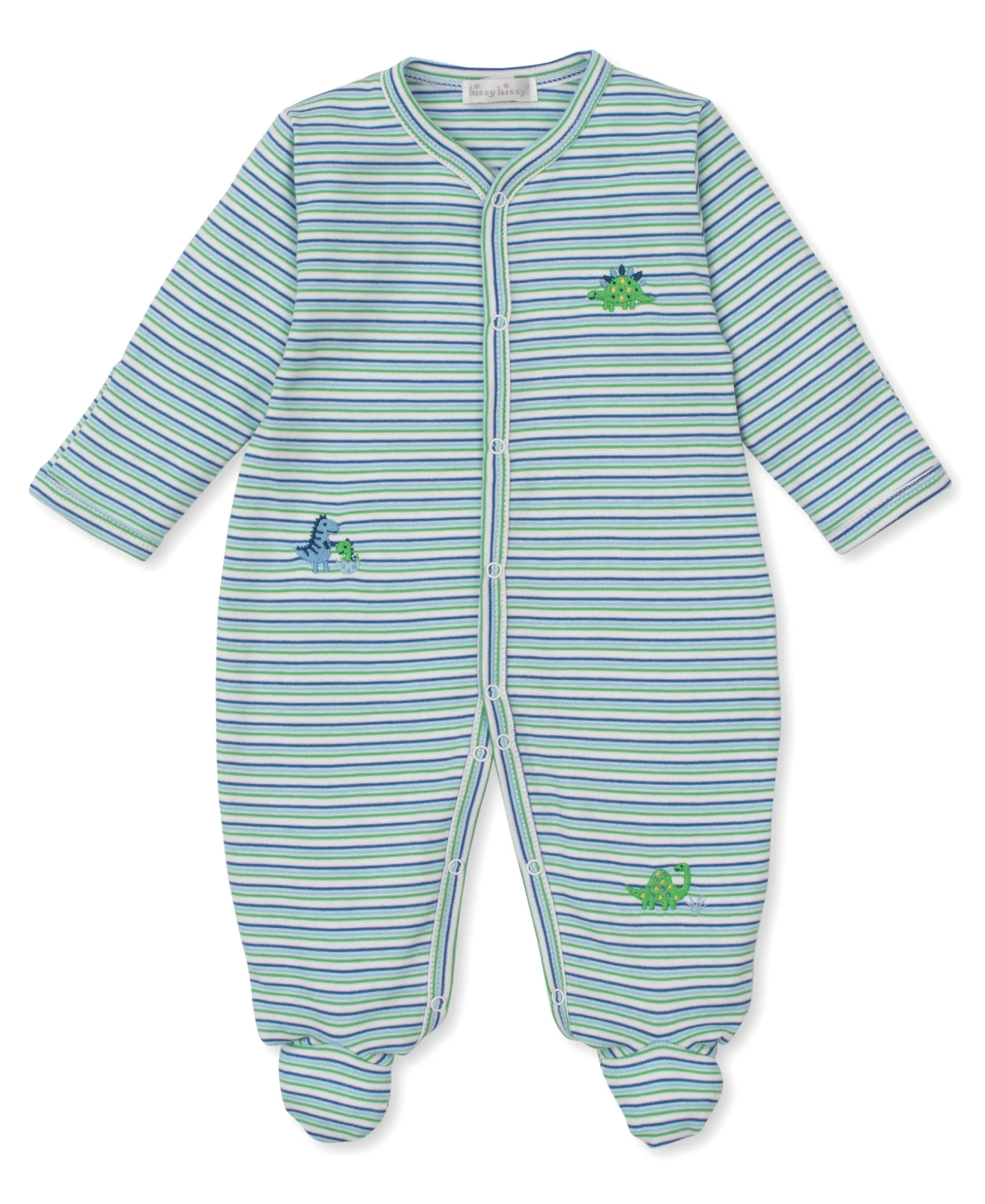 Dino District Stripe Footie