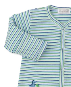 Dino District Stripe Footie