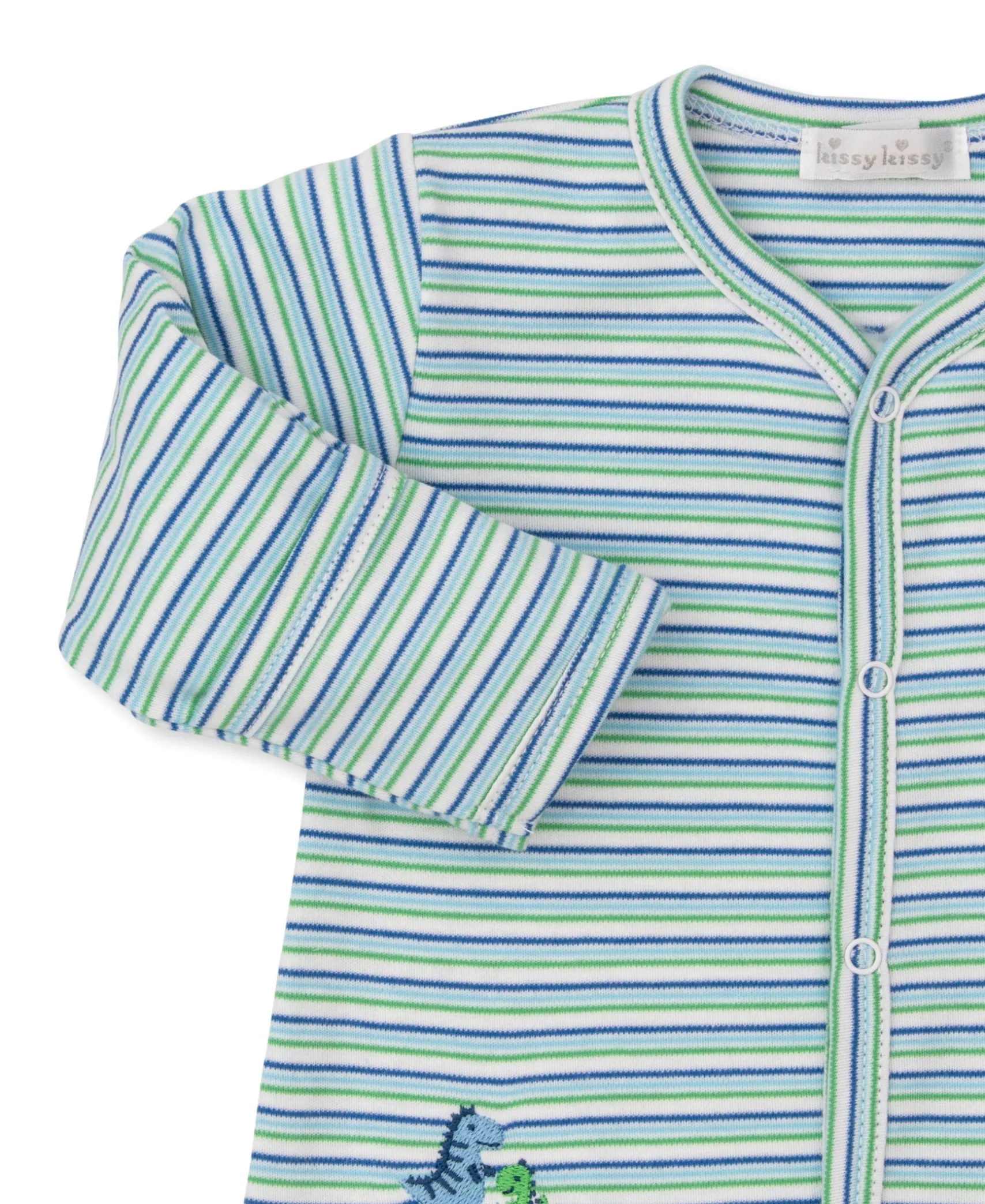 Dino District Stripe Footie