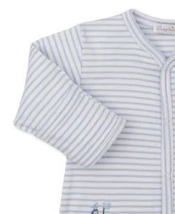 Fairway Foursome Blue Stripe Footie