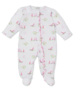 Fairway Foursome Pink Zip Footie