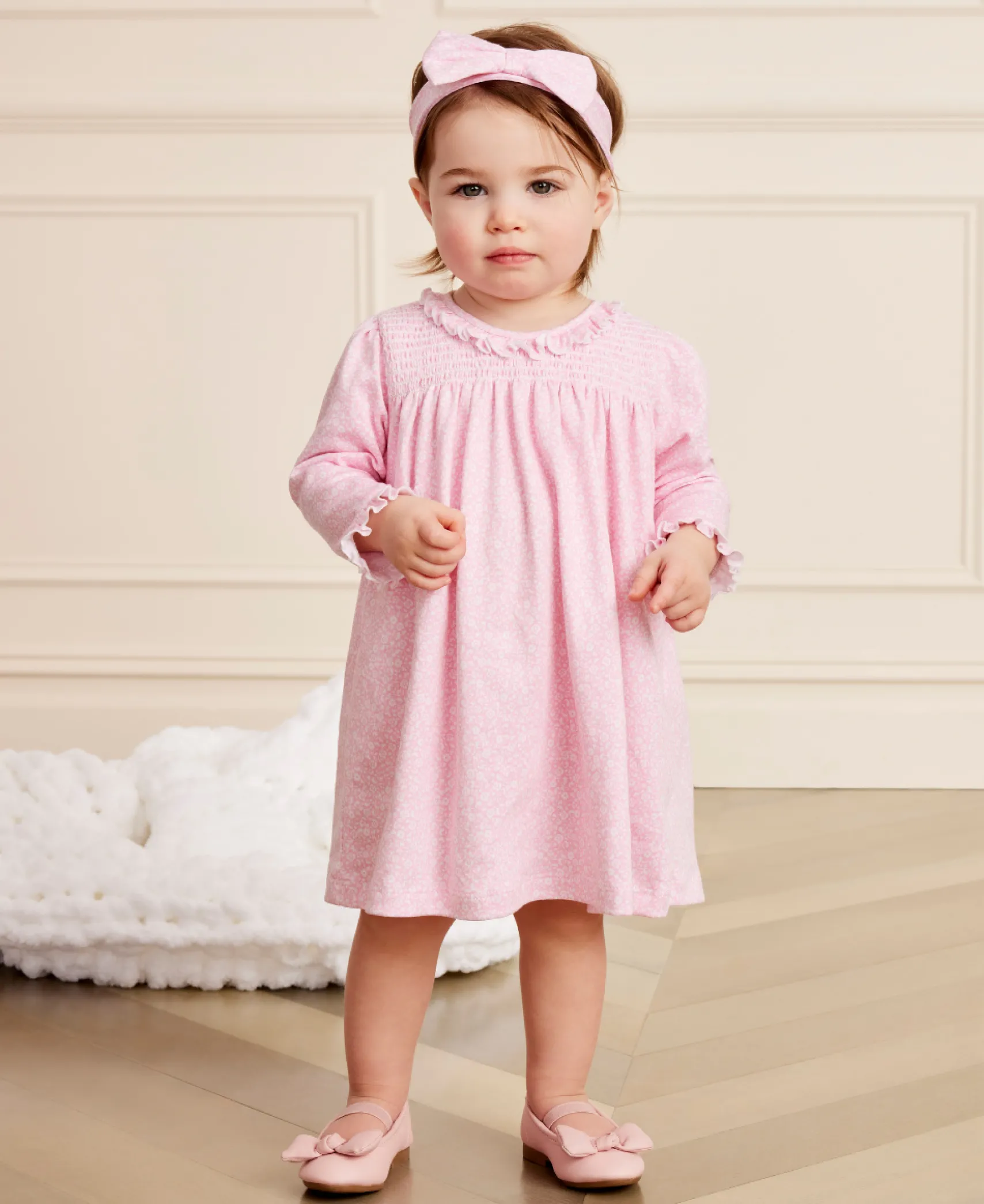Fall Flower Patch Pink Dress Set