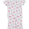 Flamingos Surfs Up Short Toddler Pajama Set