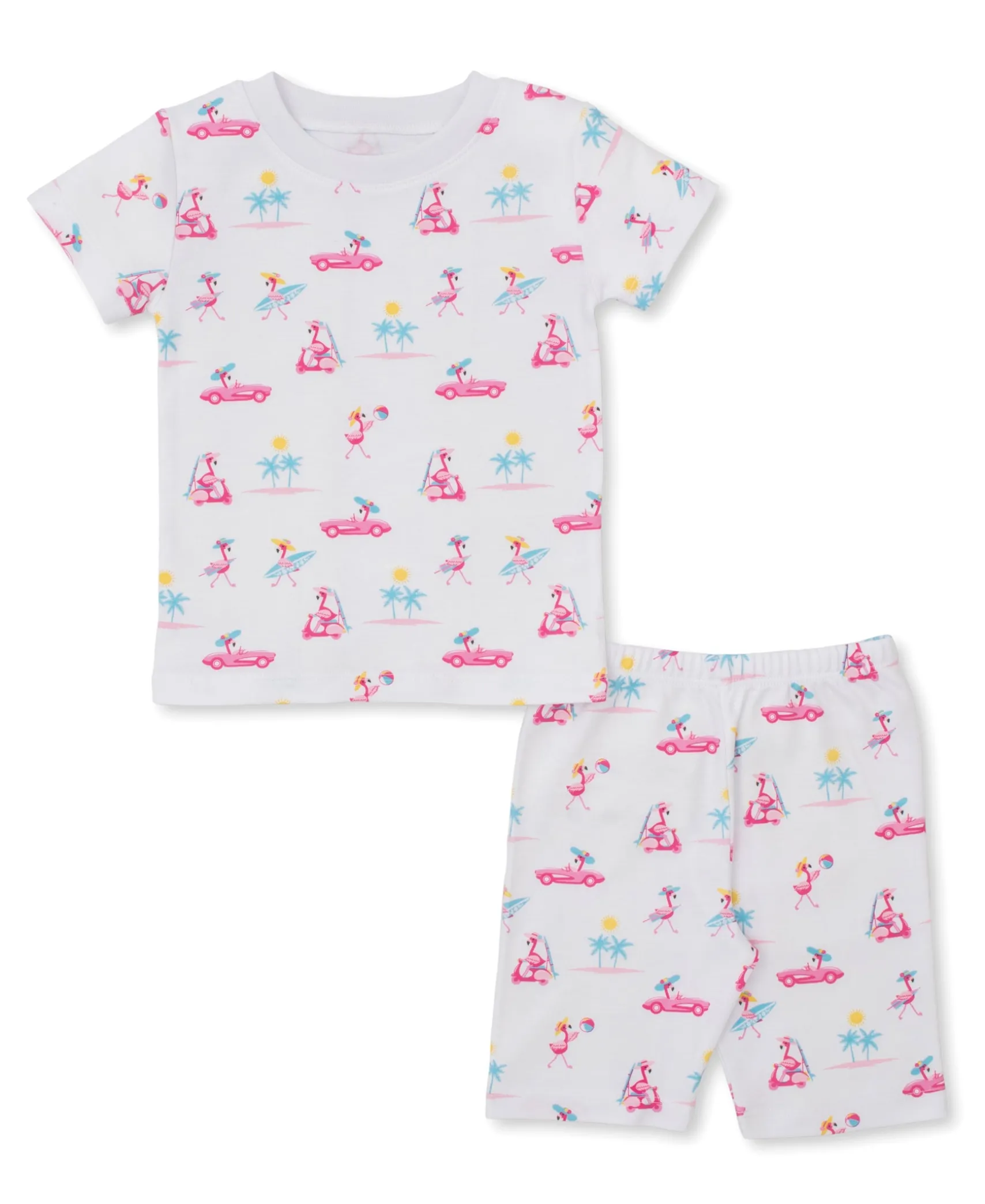 Flamingos Surfs Up Short Toddler Pajama Set