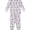 Flashing Firetrucks Pajama Set