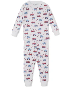 Flashing Firetrucks Pajama Set