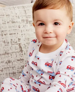 Flashing Firetrucks Pajama Set