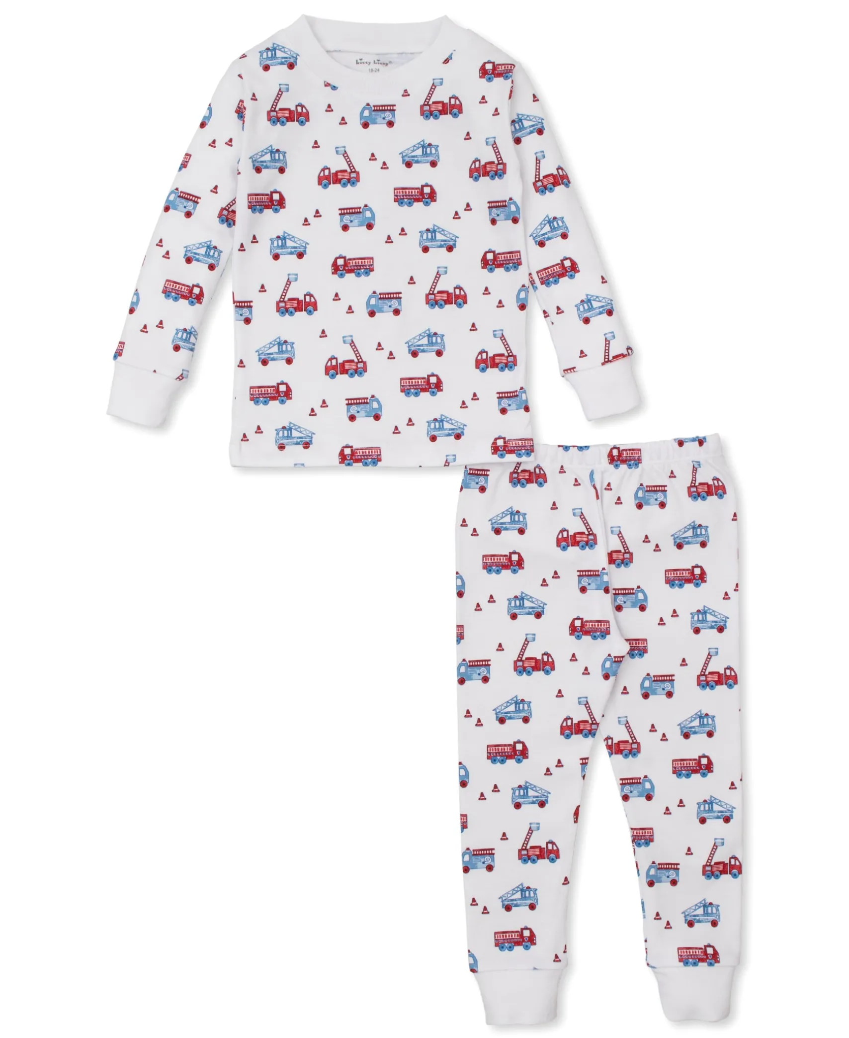 Flashing Firetrucks Pajama Set