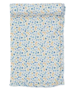 Floral Fantasy Blue Blanket