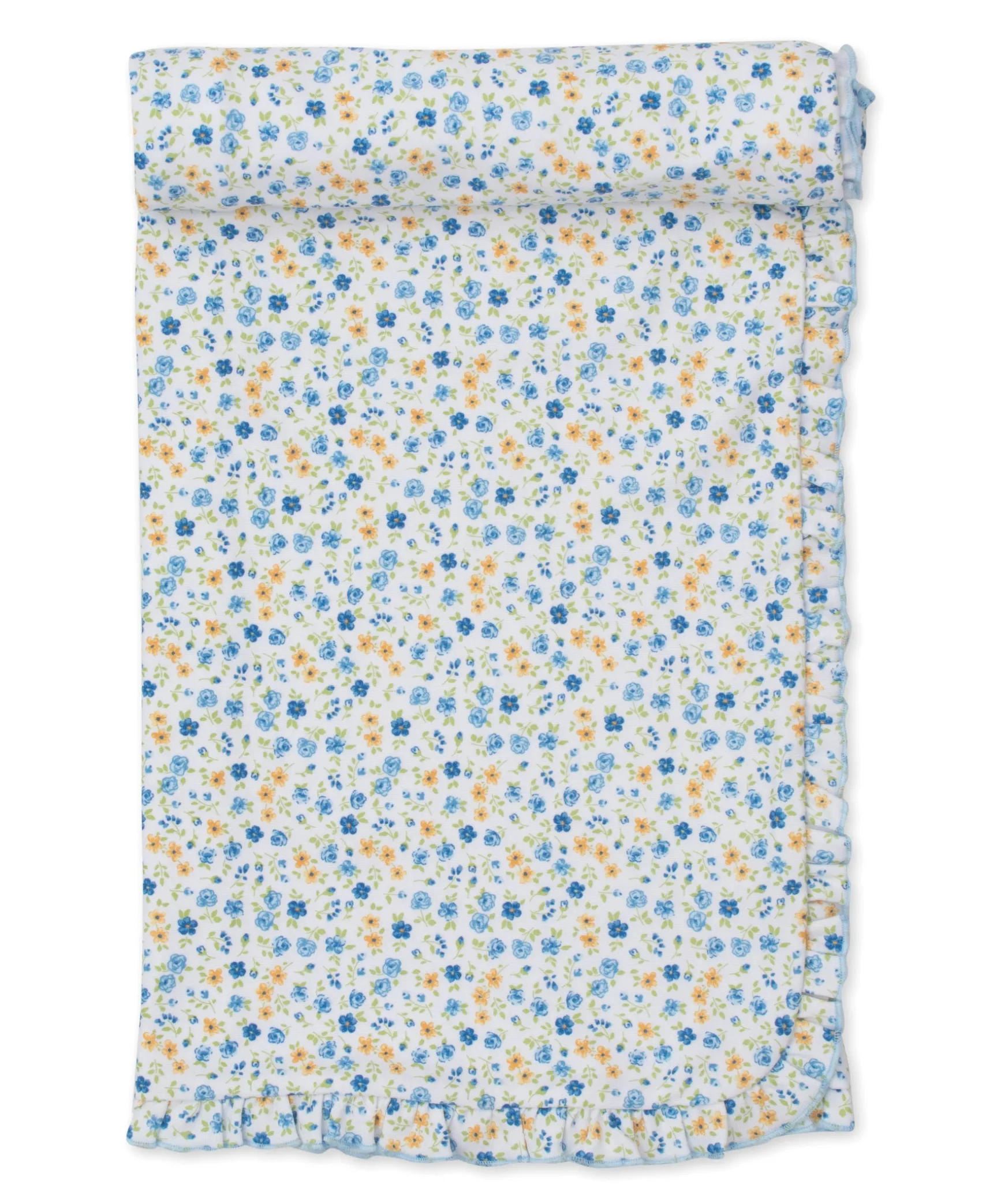Floral Fantasy Blue Blanket