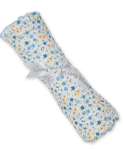 Floral Fantasy Blue Blanket