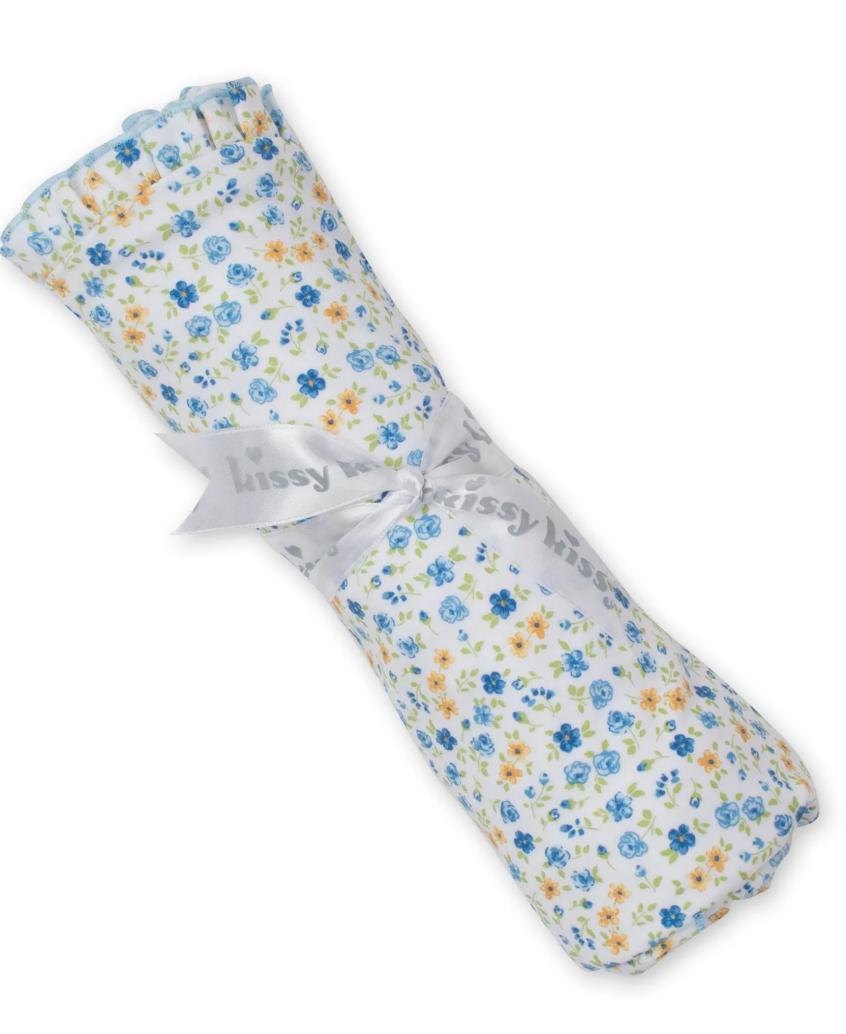 Floral Fantasy Blue Blanket