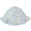 Floral Fantasy Blue Floppy Hat