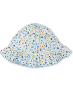 Floral Fantasy Blue Floppy Hat