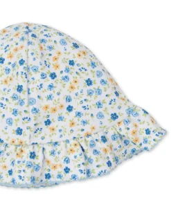 Floral Fantasy Blue Floppy Hat