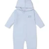 Forest Fun Blue Playsuit with Hood