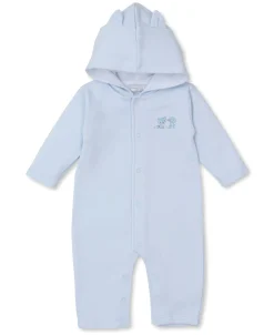 Forest Fun Blue Playsuit with Hood