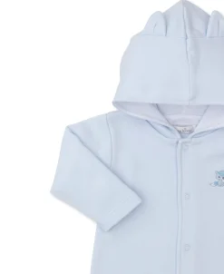 Forest Fun Blue Playsuit with Hood