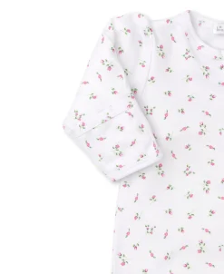 Garden Roses Ruffle Zip Footie