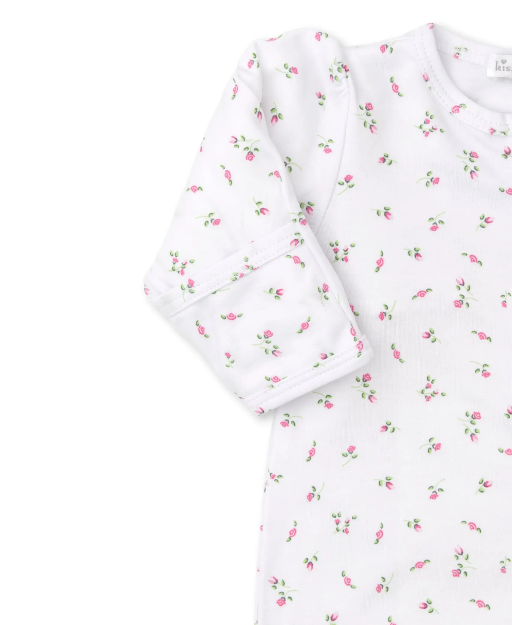 Garden Roses Ruffle Zip Footie