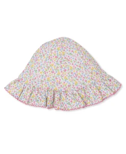 Garden Trellis Floral Floppy Hat